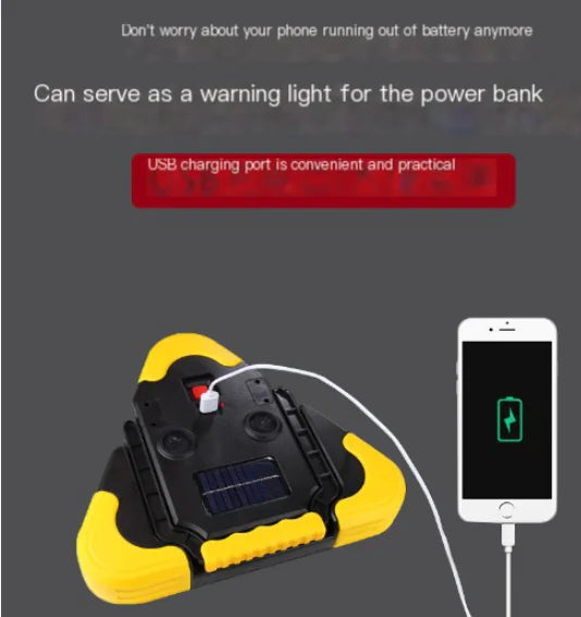 Luz de Aviso Triangular LED