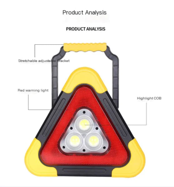 Luz de Aviso Triangular LED