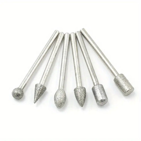 Conjunto de 20 Pontas de Diamante para Esculpir e Lixar Jade